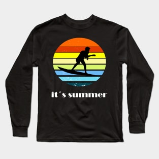 Surfing girl is the best windsurfing Long Sleeve T-Shirt